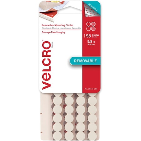 Velcro Brand cloth hook and eye  0.625 in. Removable Mounting Tape, PK195 VEK30173